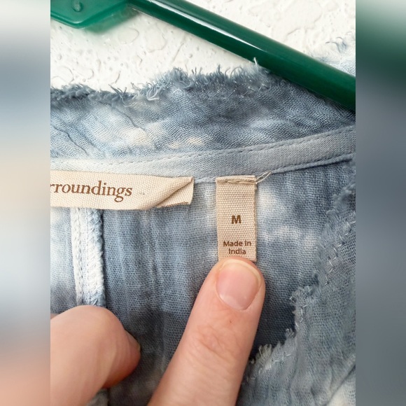 Soft Surroundings Islander Jacket - Waterfall Tie Dye - M - Picture 11 of 15